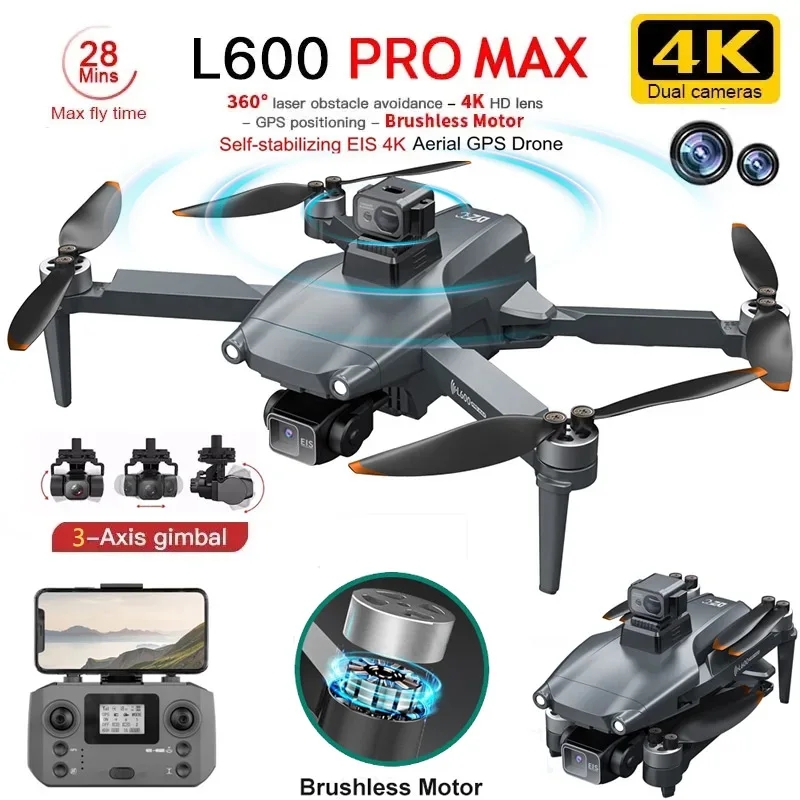 Drone Camera Lens - L600 PRO MAX GPS Drone Professionale