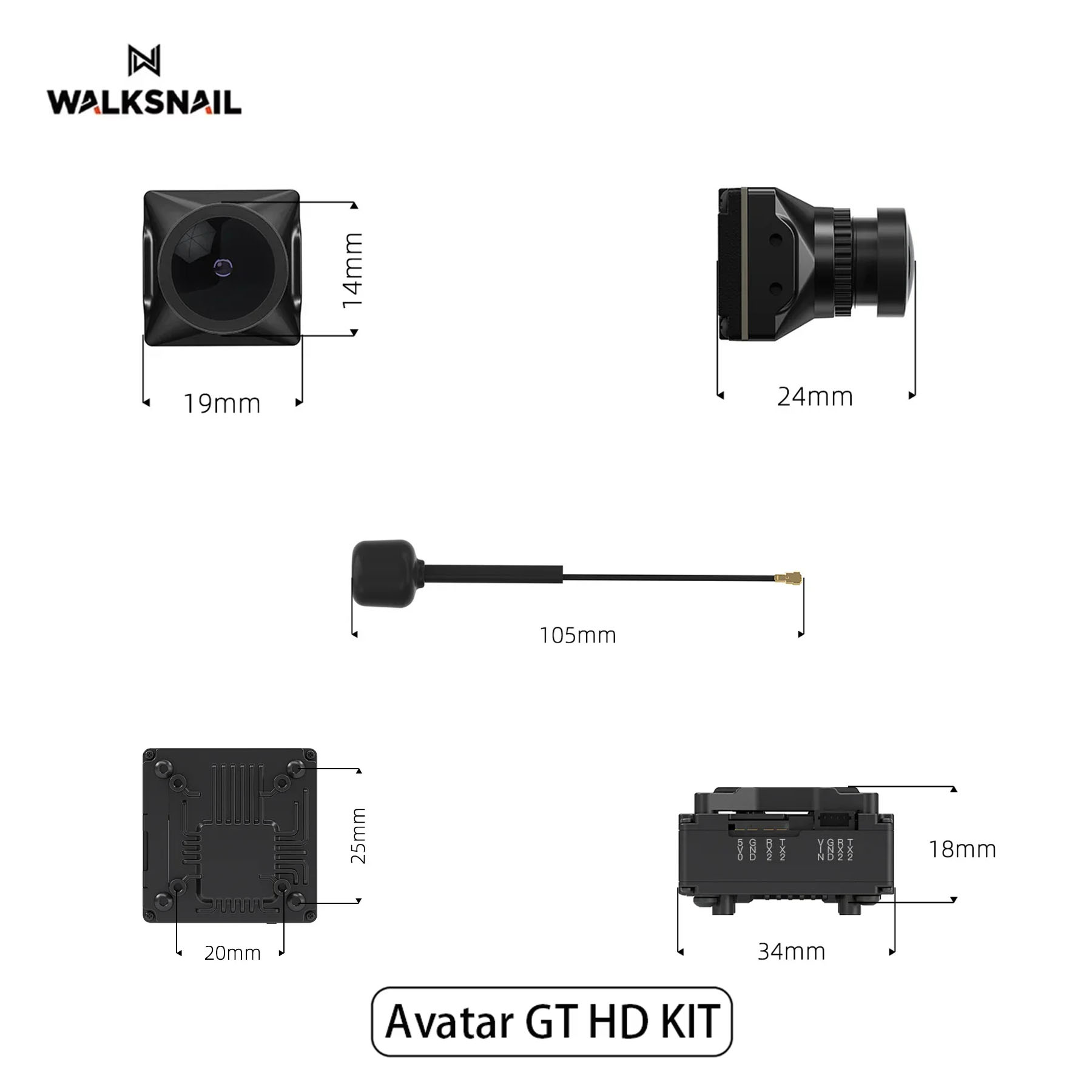 Walksnail Avatar GT HD KIT 2W  - Drone Camera Hd recensione e prezzo