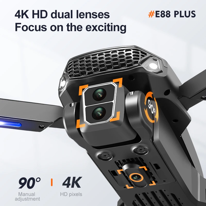 Nuovo drone quadricottero E88  - Drone Camera Hd recensione e prezzo
